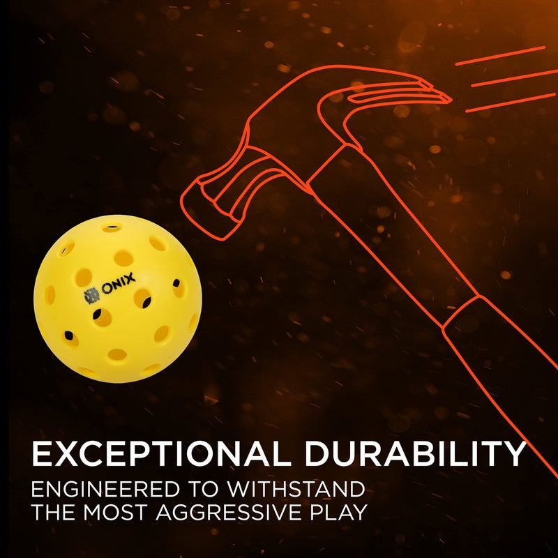 ONIX Pickleball Outdoor Pickleballs Pure 2 Durable and Optimal Performance Balls - Image 3